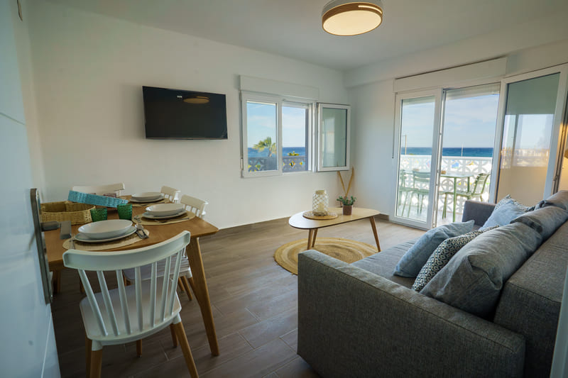Living room with terrace access